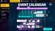 The new event calendar in Free Fire MAX (Image via Garena)